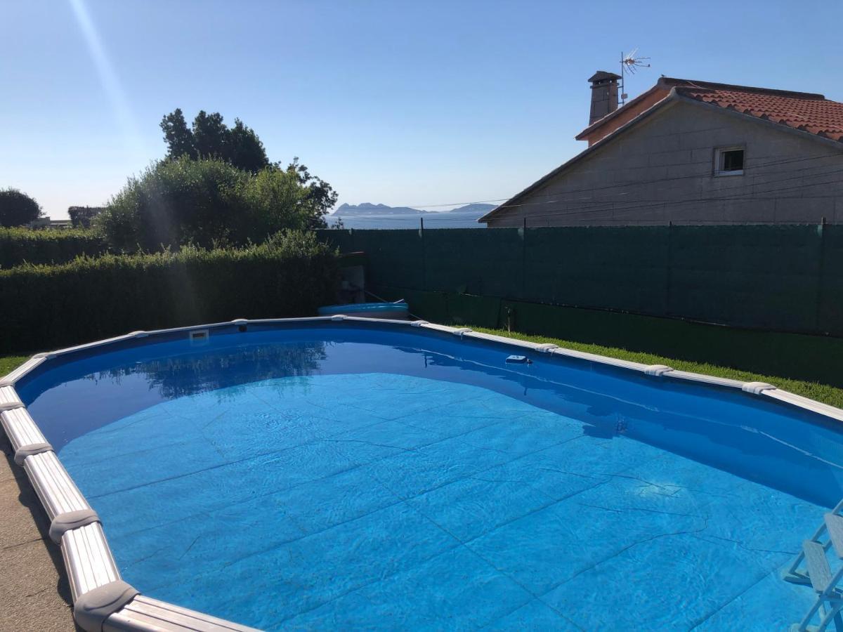 Precioso apartamento con terreno y vistas a cies Vigo Exterior foto